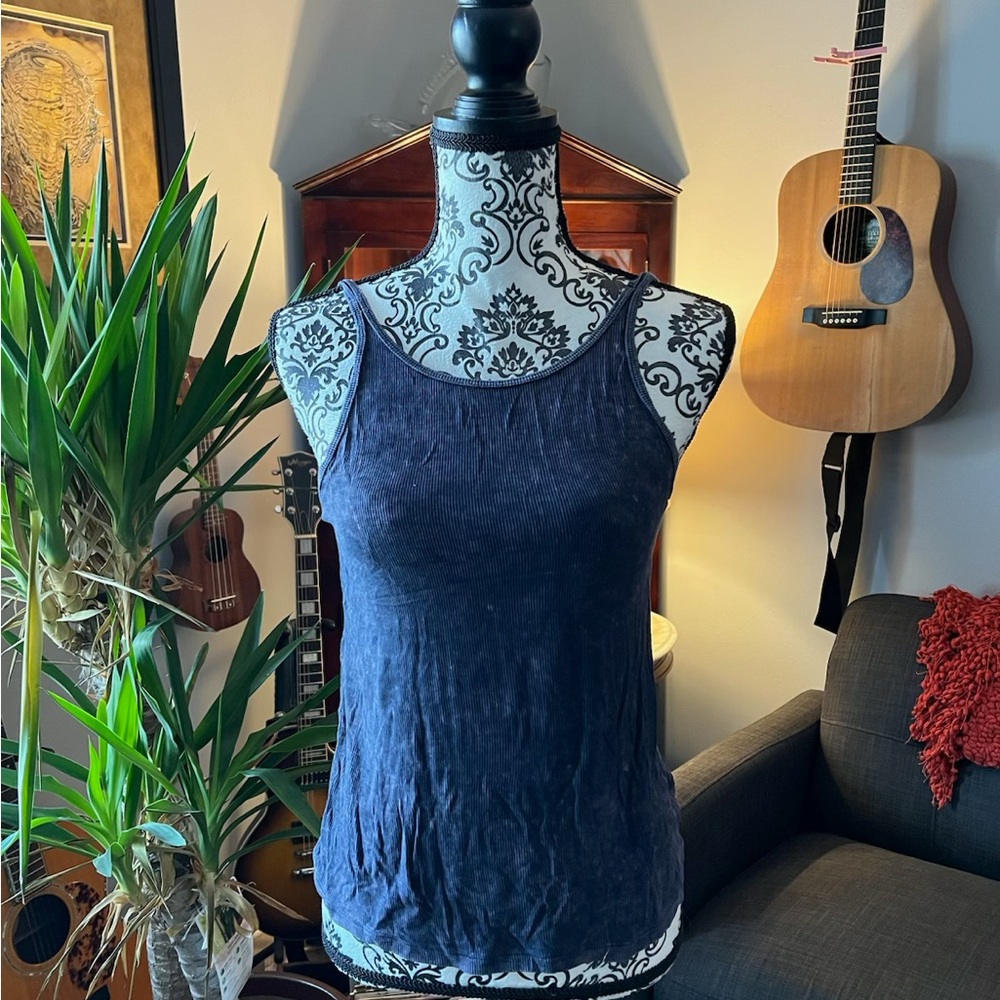 Women's Navy Blue Tank Top